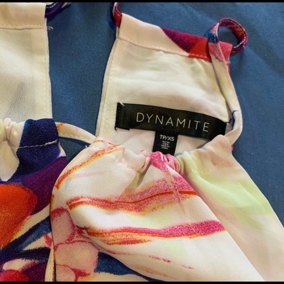 NWOT Dynamite Floral Halter Dress - Picture 3 of 5